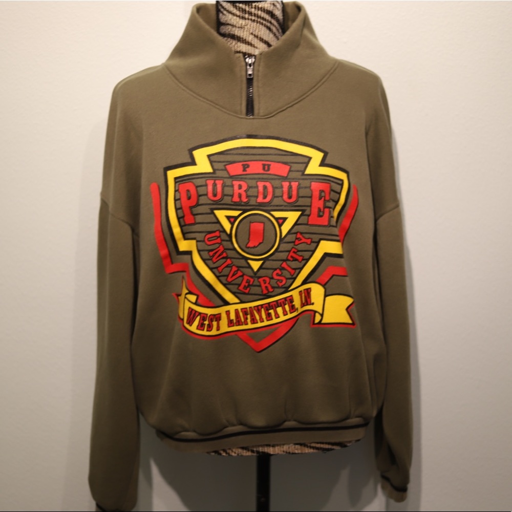 Vintage Purdue West Lafayette Quarter Zip